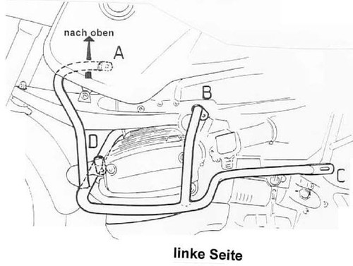 Engine guard silver for bmw - guard, r